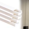 4 5 10 20 Pieces Square Trunking, Cable Shield Floor Cord Cover for Hotel/Hospital/Shopping Mall, PVC Cable Cover Self Adhesive Wire Hider, Protect Cords(D- 4 PC,L W H 39.4in x 0.5in x 0.3in) view 1