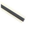 CTGFBUW 5pcs 1.27mm Pitch Gold Plated Male 50P 1x50 Round Pin Header Strip Hole Single Row Straight Socket Connector view 1
