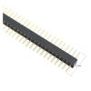 CTGFBUW 5pcs 1.27mm Pitch Gold Plated Male 50P 1x50 Round Pin Header Strip Hole Single Row Straight Socket Connector view 4