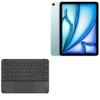 BoxWave Keyboard Compatible with Apple iPad Air (7th Gen 2025) (11 in) - SlimKeys Bluetooth Keyboard with Trackpad, Portable Slim TouchPad - Jet Black view 1