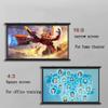 BTBZGFGNYU Projector Screen 30" 40" 50" 60" 72" Manual Pull Down Projection Screen 4K HD Movie Screen Wall Mounted Projector Screen(50inch(4:3)) view 3