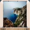 10X7ft Fabric Cliffs Backdrop Lovely Camping Hiking Tapestry Sea Waves Rugged Background Party Decorations Home Wall Decor view 3