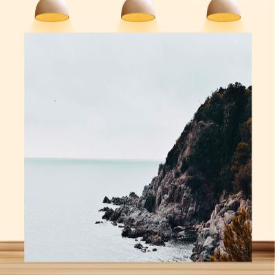 10X8ft Fabric Cliffs Backdrop Lovely Camping Hiking Tapestry Europe Landscape Rugged Background Party Decorations Home Wall Decor