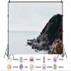 10X8ft Fabric Cliffs Backdrop Lovely Camping Hiking Tapestry Europe Landscape Rugged Background Party Decorations Home Wall Decor view 2