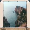 12X10ft Fabric Cliffs Backdrop Scenic Camping Hiking Tapestry Europe Landscape Rugged Background Party Decorations Home Wall Decor view 3