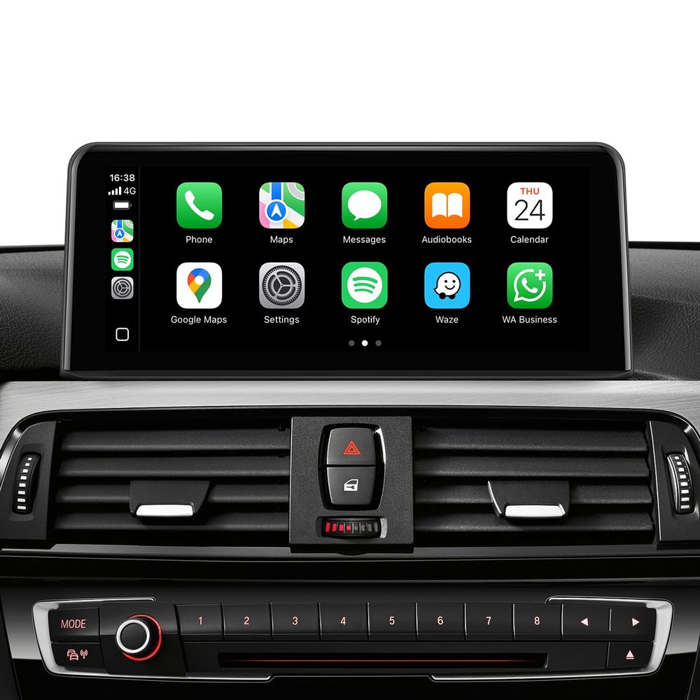 10.25" Linux Car Stereo for BMW 3 Series F30 F31 F34 4 Series F32 F36 (2013-2016) NBT System - Wireless CarPlay Android Auto Head Unit, 1280x480 IPS Touch Screen, Retains Factory iDrive & OEM Radio