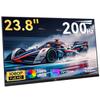 Kenowa 23.8" Large Portable Monitor 200Hz FHD 1080P IPS Freesync USB-C HDMI External Gaming Monitor with Dual Speakers Adjustable Stand, Second Display for Laptop Phone PC Computer Mac Xbox PS4 view 1