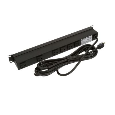 1583H6B1BK, Power Outlet Strips Power Outlet Strip 6-Outlet, 15' Cord
