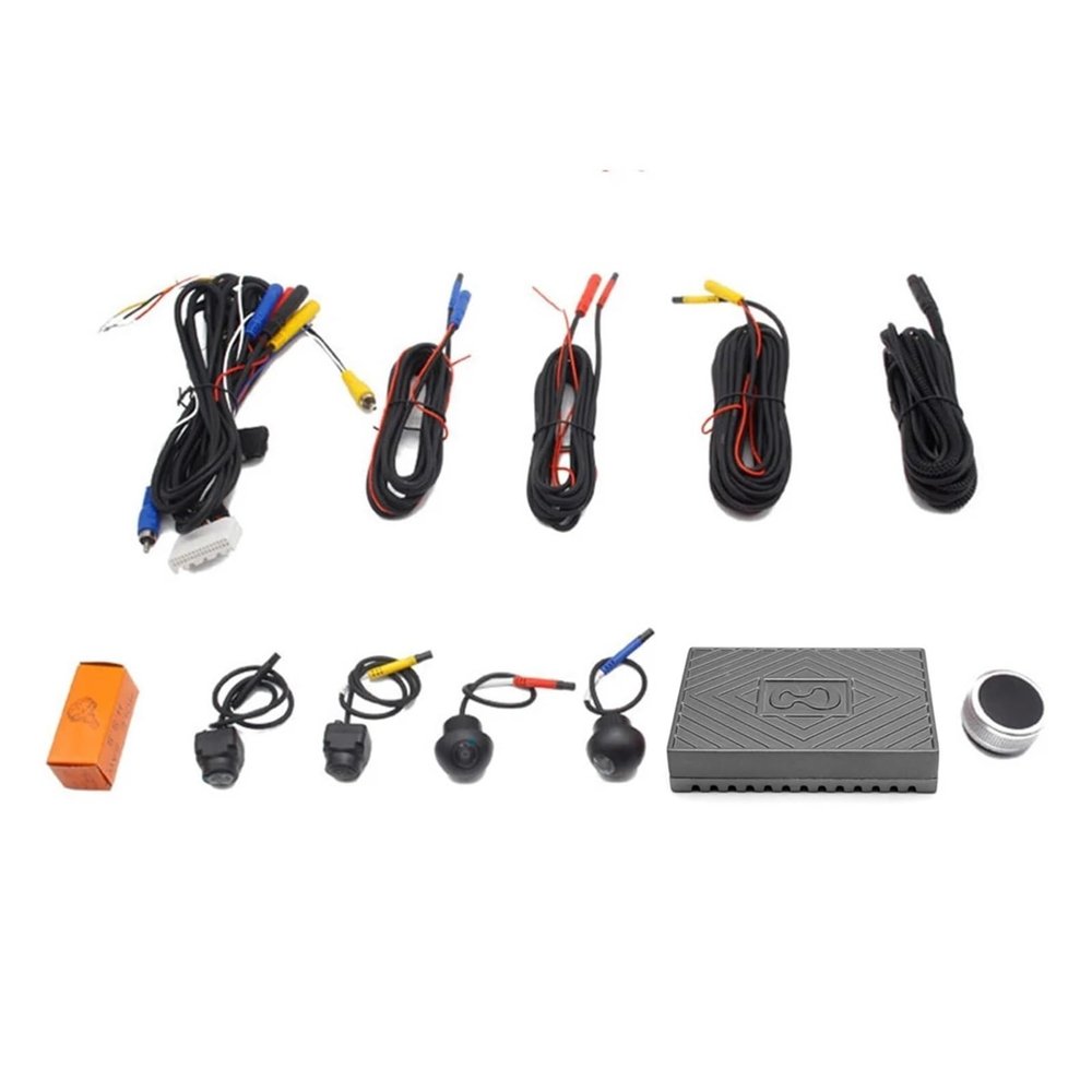 1080P All Around View 360 Degree Bird 3D Camera Car Surround Panoramic System Circular Review DVR Recorder Monitoring