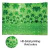 7x5FT Happy St.Patrick's Day Photography Backdrop Glitter Clover Photo Background Children Kids Adults Baby Shower Party Portraits Decor Party Banner Supplies Polyester view 4