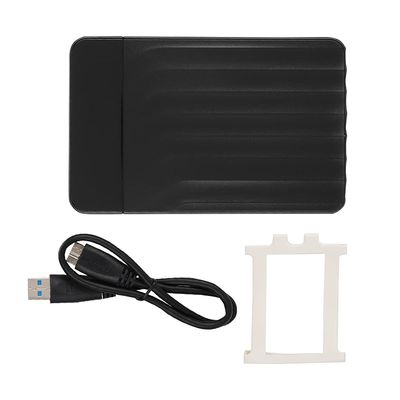 2.5in SATA SSD USB3.0 HDD Enclosure Case, External Hard Drive Disk Box, High Speed 5Gbps USB C Adapter for Laptop PC Linux, Shockproof Silicone Cover Included for 7mm 9