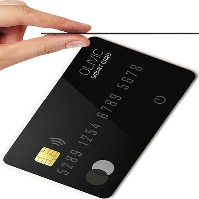 OLIVIC Ultra-Slim 0.07in [6-10Yrs] [iOS] [Credit Card Look] Wallet Finder, Air-Tag, IP67 [Rechargeable] Wireless Charging Compatible, Locator, Global Tracker for Luggage, Tags, Passports.