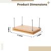 YHomU 11.6 X 7.7 in Wood Book Binding Press, Double Layer Clamp with Threaded Posts view 2