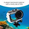 60M Waterproof Camera Diving Housing Shell for DJI Osmo Action 6 Protective Durable Transparent PC Case with Tempered Glass Lens Cover,Base and Screw Effectively Ensuring Underwater Photography view 4