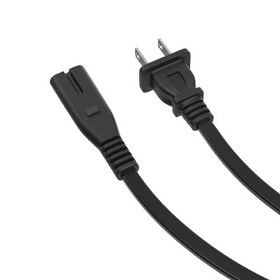 XMHEIRD 6ft UL 2-Prong AC Power Cord Compatible with MERACH ?MR-2439 MR-2441 MR-2478 ?MR-2480 Vibration Plate Exercise Machine Mini Vibrating Plate Machine Charging Cable Cord
