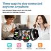 4G Kids Smart Watch - Smartwatch for Kids with SIM Card , GPS Tracker, Video Calling & Voice Chat, One-Key SOS, Alarm Clock, HD Camera, Class Mode, Pedometer, Phone Watch for 4-12 Children (Black) view 2