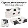 Disposable Film Camera, 27 Exposure 35mm Color Films with Flash, Retro Single Use - Nostalgic Photography, Easy Operation, Ideal for Weddings and Travel view 2