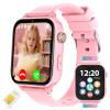 4G Kids Smart Watch - Smartwatch for Kids with SIM Card , GPS Tracker, Video Calling & Voice Chat, One-Key SOS, Alarm Clock, HD Camera, Class Mode, Pedometer, Phone Watch for 4-12 Children (Pink) view 1