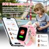 4G Kids Smart Watch - Smartwatch for Kids with SIM Card , GPS Tracker, Video Calling & Voice Chat, One-Key SOS, Alarm Clock, HD Camera, Class Mode, Pedometer, Phone Watch for 4-12 Children (Pink) view 4