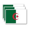 (3Pcs) Algeria Flag Stickers Algerian National Flag Vinyl Decals, Waterproof Sticker for Laptop, Water Bottle, Scrapbook, Phone Case, Travel Gear, 3" x 2" view 1