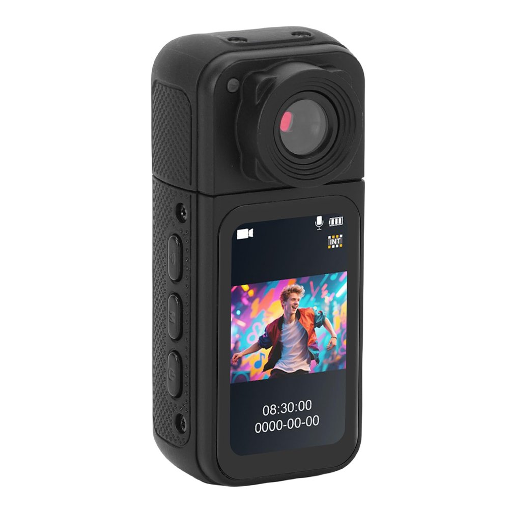 YUEHISY Magnetic POV Thumb Camera - 1080P One Click Recording, Wearable Portable for Sports Vlog, Cycling Travel Pet, 180 Degree Rotatable (Black)