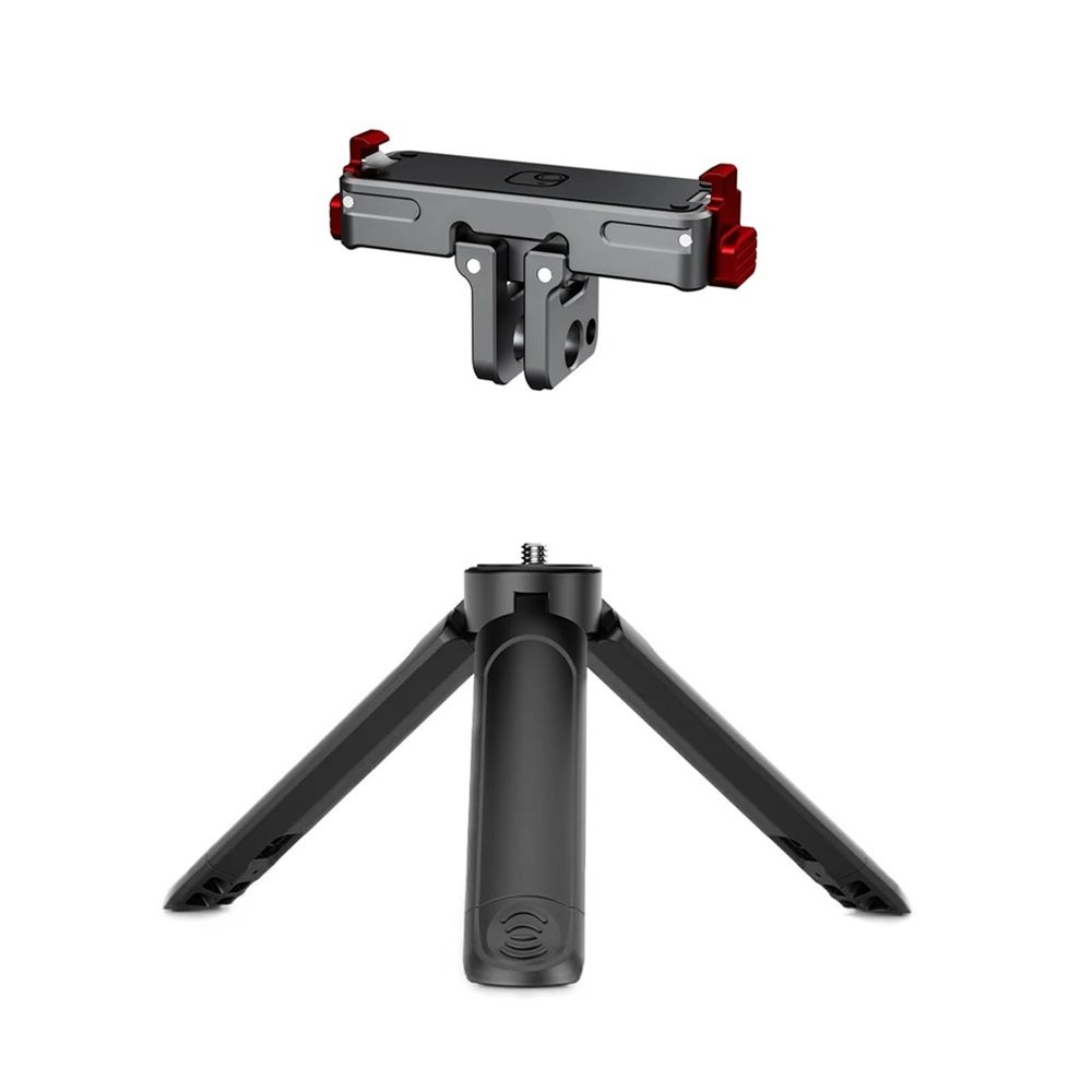 Compatible for Insta360 GO Ultra - Extendable Mini Camera Tripod, Portable Selfie Stick Handle Grip & Desktop Webcam Stand
