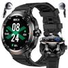 2-in-1 Smartwatch with Earbuds - Zinc Alloy Bezel, 1.46" Round Display, Bluetooth Call Function, Music Playback, NFC, Multiple Sports Modes, Fitness Tracking, Compatible with iPhone Android Smartphone view 1