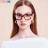 Firmoo Retro Square Blue Light Glasses Classic Acetate Frame for Women Men Replaceable Lenses UV Protection (Tortoise) view 2