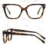 Firmoo Retro Square Blue Light Glasses Classic Acetate Frame for Women Men Replaceable Lenses UV Protection (Tortoise) view 3
