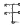 ADBWEKKF Quad Monitor Desk Stand Freestanding Adjustable | 4 Screens 30 Inch view 1
