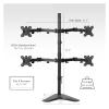 ADBWEKKF Quad Monitor Desk Stand Freestanding Adjustable | 4 Screens 30 Inch view 2
