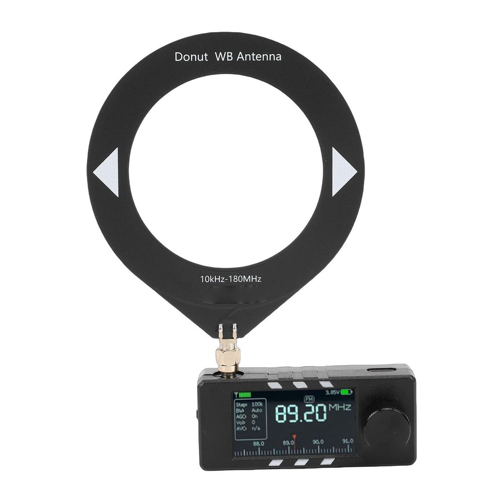 Yoidesu MINI Si4732 Receiver with Headphone Amplifier Full - Band DSP Radio, 1.9inch HD Color IPS Screen Portable AM FM Radios Receiver for Walking Hiking Camping