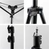 Compatible for Cameras - Metal Aluminum Alloy Portable Photography Light Stand, Tripod with 1/4 Screw view 3