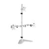 ADBWEKKF White triple monitor desk stand with adjustable base for 3 screens up to 30 inches view 1