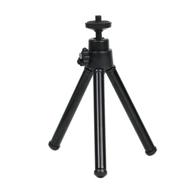 Compatible for Cameras - Mini Flexible 2-Section Tripod, Desktop Stand Holder for Stable Shooting(Black)