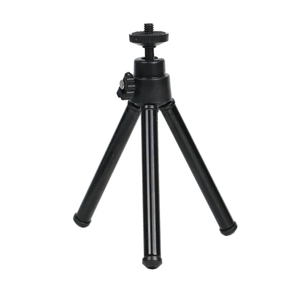 Compatible for Cameras - Mini Flexible 2-Section Tripod, Desktop Stand Holder for Stable Shooting(Black)