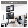 ADBWEKKF Black Dual LCD Monitor Desk Stand, Vertical 2 Screens Up to 34 Inches view 4