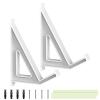 Laptop Wall Mount Shelf - Keyboard Wall Mount Hanger Display, Adjustable Computer Bracket, Sturdy Electronics Storage | Home Office Use for Art Books Frames Pictures Routers Bedside Desktop Storage view 1