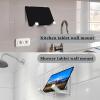 Laptop Wall Mount Shelf - Keyboard Wall Mount Hanger Display, Adjustable Computer Bracket, Sturdy Electronics Storage | Home Office Use for Art Books Frames Pictures Routers Bedside Desktop Storage view 3