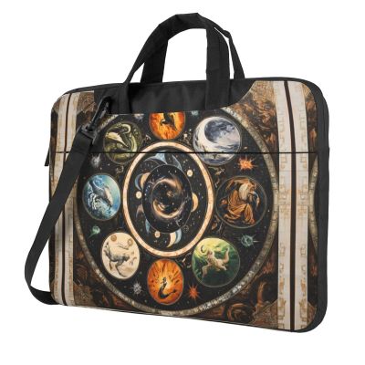 WZYWHJ 13 inch Astrolabe Prints Laptop Bag - with Soft Interior, Multiple Pockets - Ideal for Men, Travel and Business