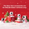 New Year Accessory Set for IMILAB C21, C22, C30 Dual, C40, Reindeer Antler Ears & Red Scarf Decoration, Cute Holiday Outfit for Indoor Security Camera, Festive New Year Home Dcor view 2