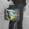 WZYWHJ 15.6 inch Bee Garden Prints Laptop Bag - with Soft Interior, Multiple Pockets - Ideal for Men, Travel and Business view 2