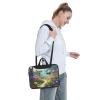 WZYWHJ 15.6 inch Bee Garden Prints Laptop Bag - with Soft Interior, Multiple Pockets - Ideal for Men, Travel and Business view 3
