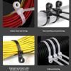 100pcs Zip Ties with Screw Hole, Multipurpose Nylon Universal Cable Tie, 2026 Upgraded Heavy Duty Black Zip Ties with 100pcs Screws, 75lbs Mountable Head Self-locking Straps (Black) view 2