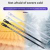 100pcs Zip Ties with Screw Hole, Multipurpose Nylon Universal Cable Tie, 2026 Upgraded Heavy Duty Black Zip Ties with 100pcs Screws, 75lbs Mountable Head Self-locking Straps (Black) view 4