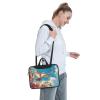 WZYWHJ 15.6 inch Birds Flying Prints Laptop Bag - with Soft Interior, Multiple Pockets - Ideal for Men, Travel and Business view 3