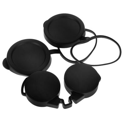 KONTONTY 3pcs Rubber Lens Caps for Binoculars and Telescopes Eyepiece and Objective Covers Fit Protective Lens Covers for Outdoor Bird Watching and Travel
