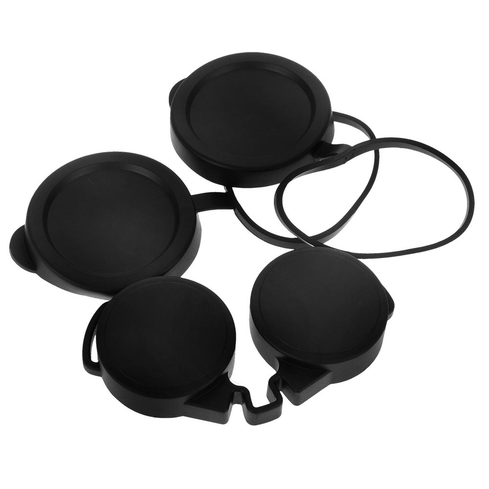 KONTONTY 3pcs Rubber Lens Caps for Binoculars and Telescopes Eyepiece and Objective Covers Fit Protective Lens Covers for Outdoor Bird Watching and Travel