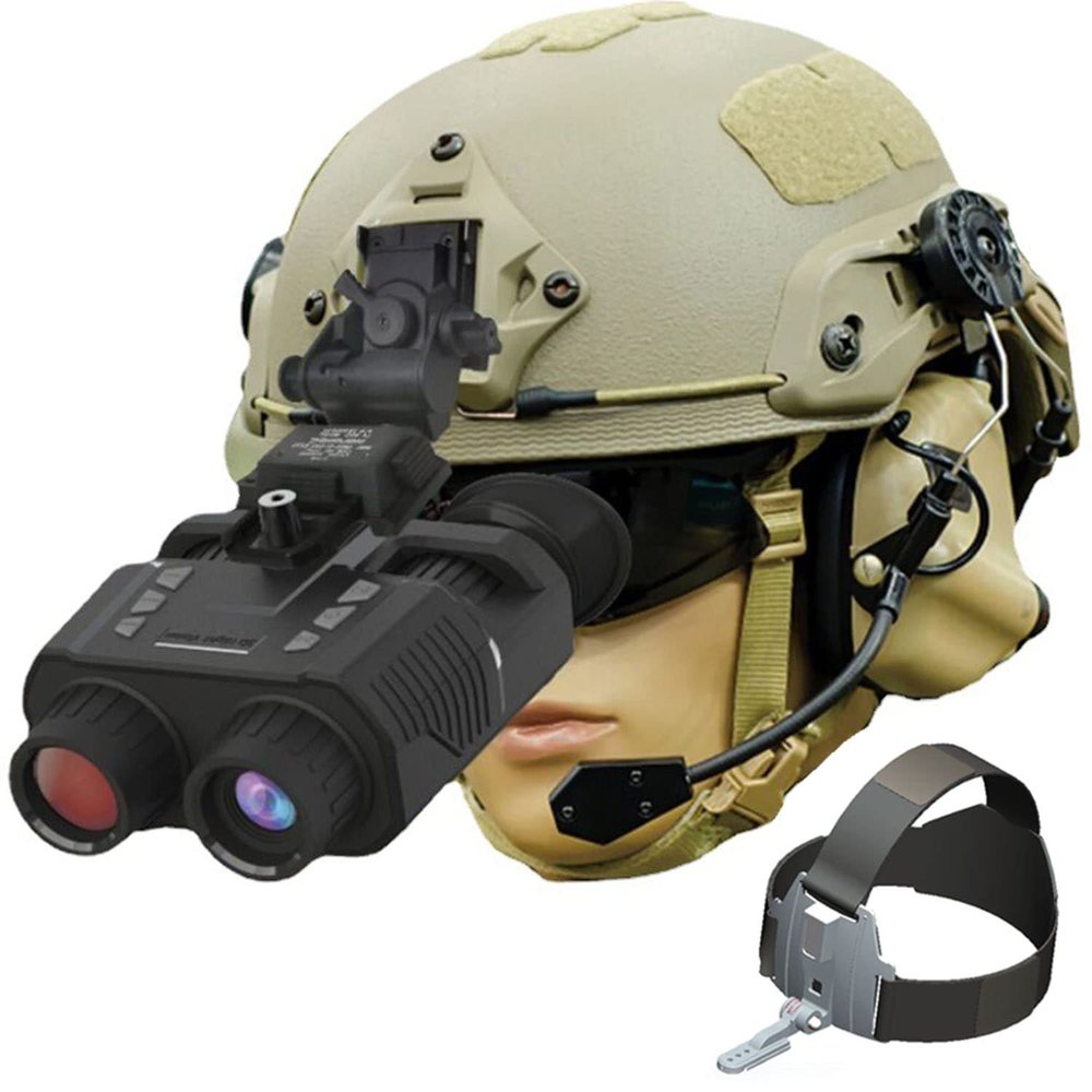 Rechargeable Infrared Night Vision Head Mount, Thermal Digital Telescopes for Hunting, Binoculars for Day & Night Use, Enhanced Vision Imaging