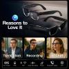 NEXLENZ Smart Camera Glasses with Blue Light Lenses8MP Hands-Free Photo&Video,AI Object Recognition with Voice Feedback,Real-Time Translation,Open-Ear Bluetooth Audio&Calls,IP65 Half-Frame Design view 2